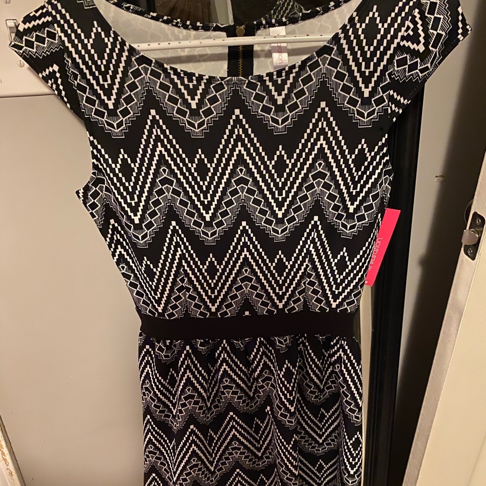 Black and white dress